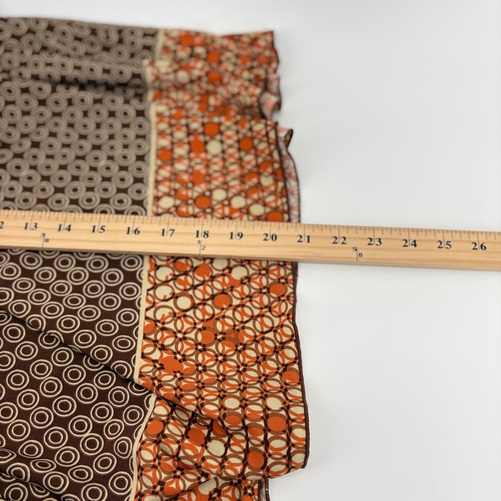 Paper Doll Brown Circle Pattern Ruffle Waist Midi Skirt Women's‎ Large Y2K Retro - Picture 5 of 6